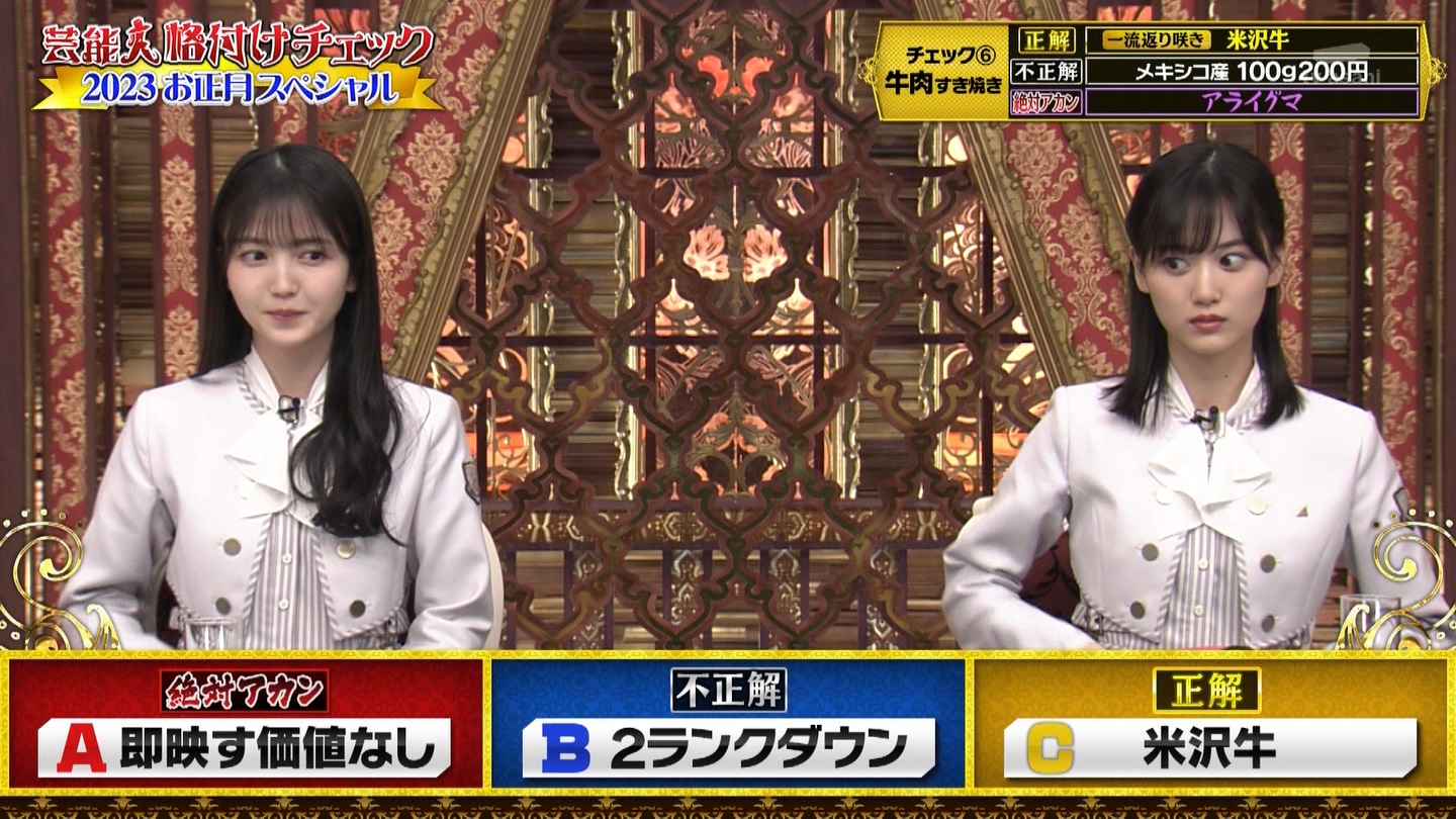 乃木坂46専用　芸能人格付けチェック！2023お正月スペシャル ->画像>328枚 